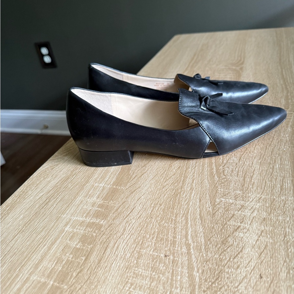 Cole Haan Black Pointed Toe Flats